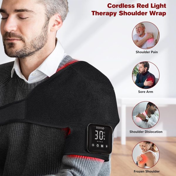 New Cordless Red Light Therapy for Shoulder Pain Relief 4000mAh Battery - Image 2