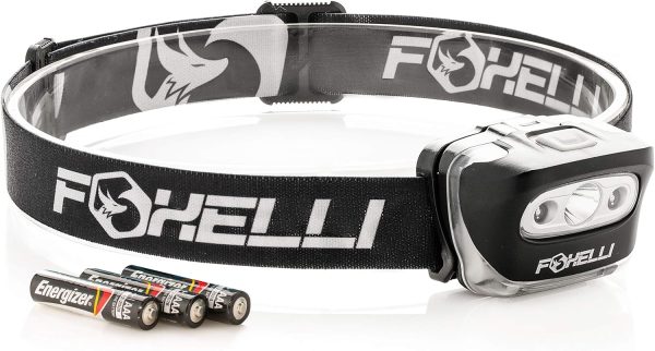 Foxelli LED Headlamp Flashlight for Adults & Kids, Running, Camping, Hiking - Image 7