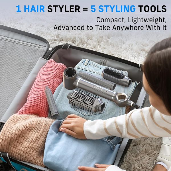 5 in 1 Hair Dryer Brush, QUICO Hair Styler 110,000 RPM 7X Faster Hair Dryer - Image 8