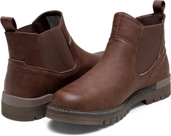 Jousen Chelsea Boots Casual Slip On Ankle Waterproof Mens Boots - Image 6