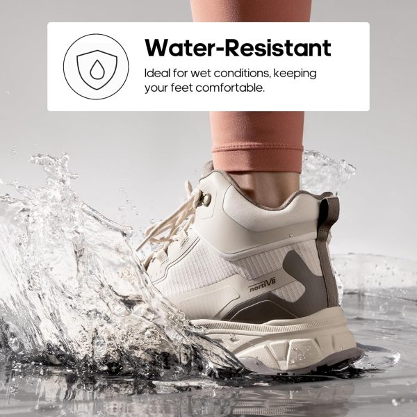 NORTIV 8 Women's Lightweight Hiking Boots Waterproof Trekking for Outdoor - Image 4