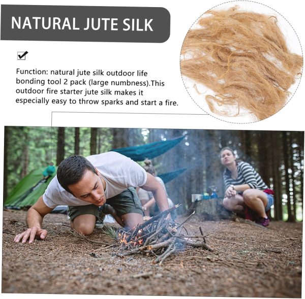 2 Packs Jute Silk Solar Lighter Windproof Lighters Fire Starters for - Image 9