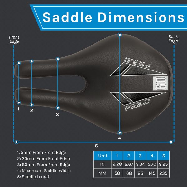 ISM PR Series Noseless Bicycle Seat - Anatomic Relief Bicycle Saddle for - Image 7