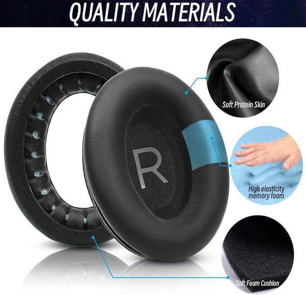 Replacement Ear Pads for Bose QuietComfort 45 (QC45) / QuietComfort SE (QC - Image 2