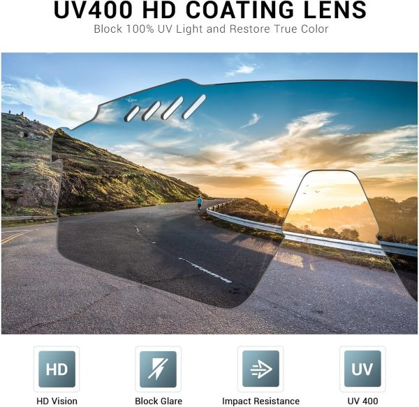 Cycling Glasses Bike Glasses for Men Women UV400 Protection Sports - Image 3