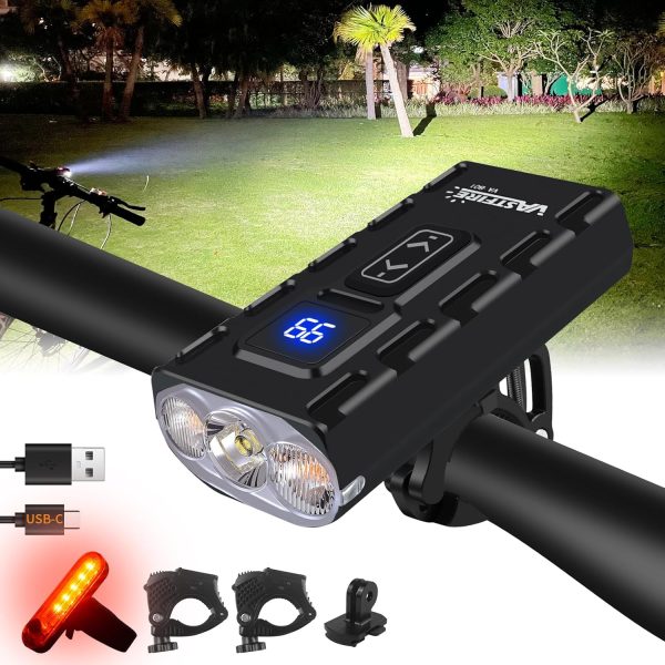 Bike Lights for Night Riding Aluminum Mounts Waterproof Bike Light Front - Image 9