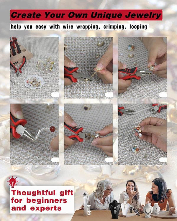 Jewelry Pliers Sets Jewelers Making Tools Kit, Professional 8 piece Mini - Image 6