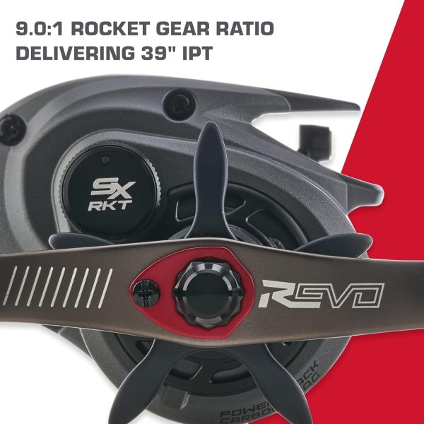 Abu Garcia Revo SX Rocket Low Profile Baitcast Fishing Reel - Image 9