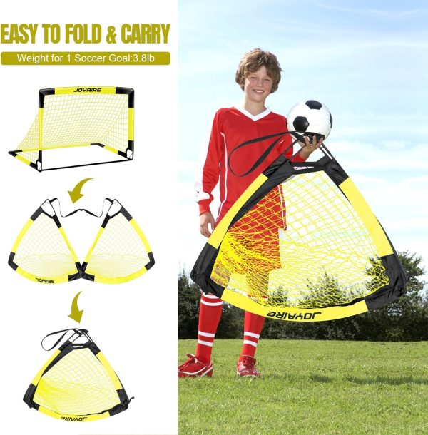Kids Soccer Goals for Backyard Set, Portable Toddler Soccer Goal 2 of 4 x 3 - Image 5