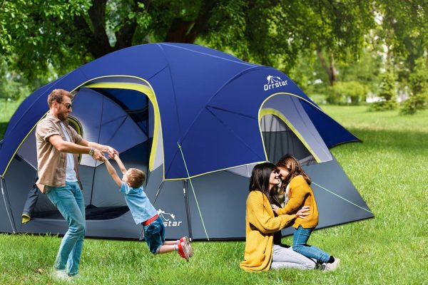 8-Person-Tent-Camping-Tents,Waterproof Windproof Camping Tent Family Tent 4 - Image 2