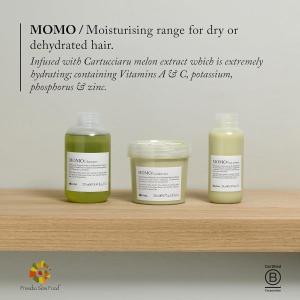 Davines MOMO Moisturizing Shampoo & Conditioner for Dry, Dehydrated Hair, - Image 6