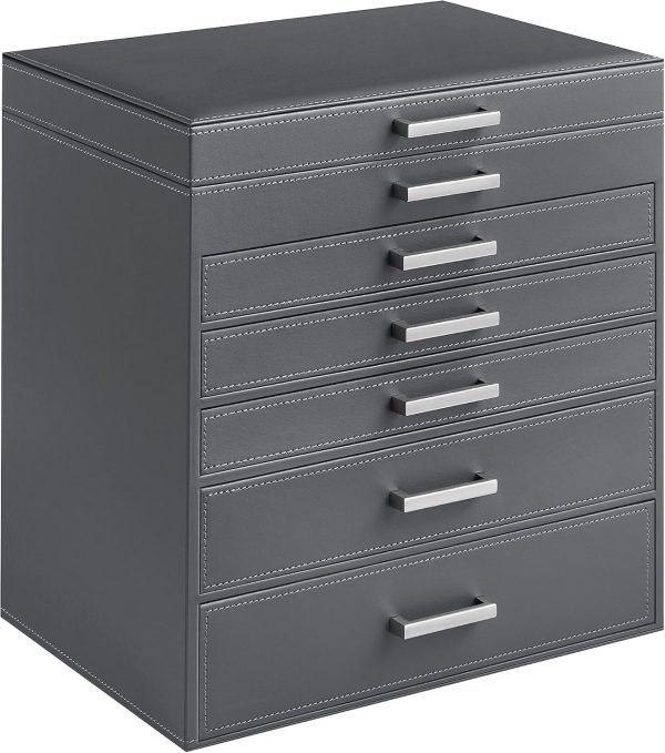 SONGMICS Jewelry Box, 6-Tier Jewelry Organizer, Large Jewelry Case with Big - Image 9