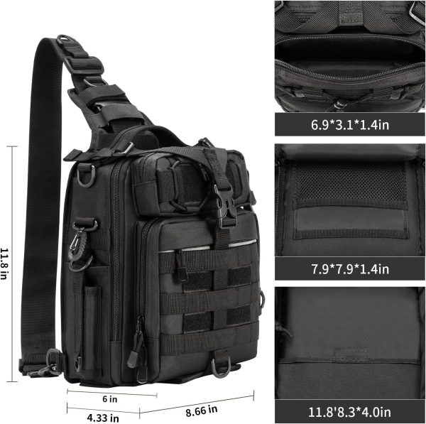 BLISSWILL Fishing Backpack Outdoor Tackle Bag Large Fishing Tackle Bag - Image 4