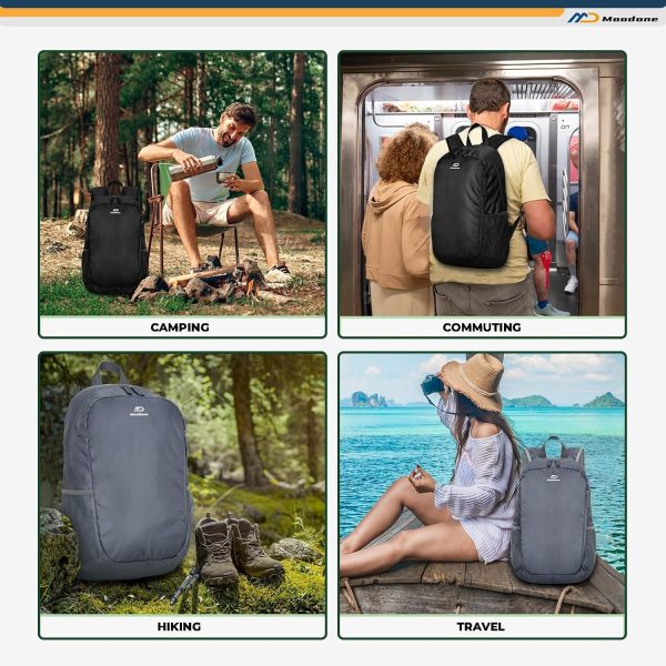 Hiking Daypack 30L Waterproof and Wear-resistant Packable Foldable Backpack - Image 6
