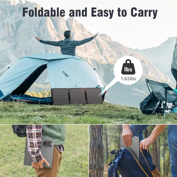 Portable Solar Panel Charger 30W, ZeroKor Foldable Solar Panel Kit with - Image 2
