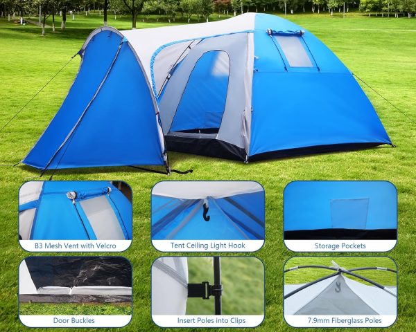Pop up Tent for Camping, 3-4 Person Instant Pop up Tents, Pop-up Camping - Image 8