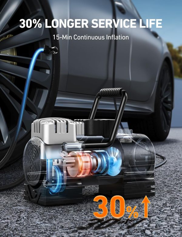 AstroAI Tire Inflator Portable Air Compressor (Up to 150 PSI) Tire Pump for - Image 4