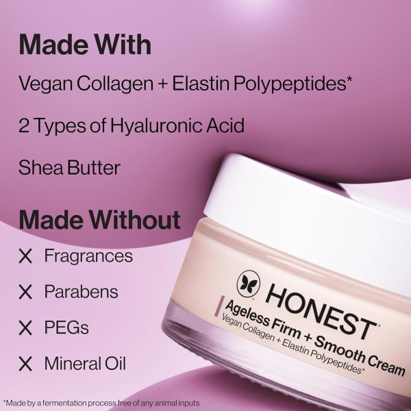 Honest Beauty Ageless Firm and Smooth Cream | Powered by Vegan Collagen and - Image 5