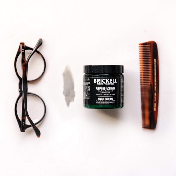 Brickell Men's Purifying Charcoal Face Mask Skin Care Product, Natural and - Image 2