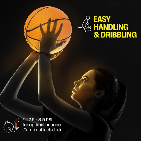 Rechargeable Light Up Basketball Ball - Glow in The Dark Basketball - Image 5