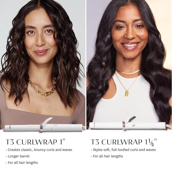 T3 CurlWrap Automatic Rotating Curling Iron with Longer Barrel, 2 Timer - Image 13
