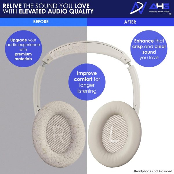 AHG Premium QC45 Replacement Ear Pads Cushions Compatible with Bose - Image 4