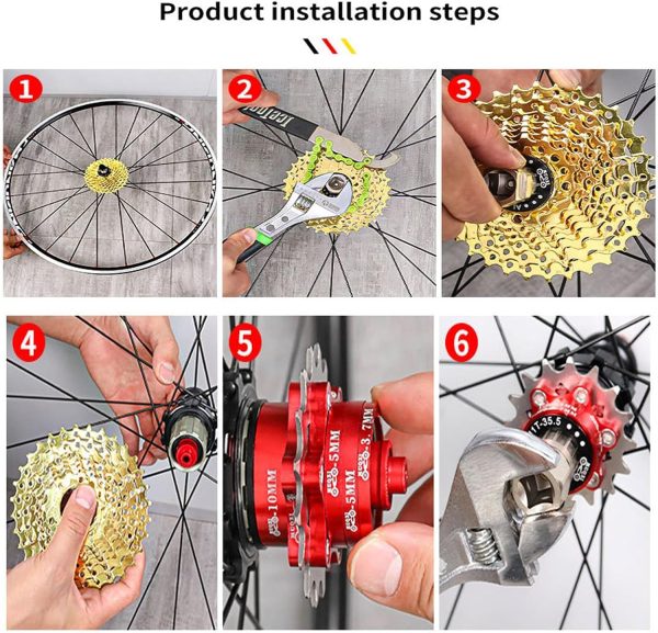 Bike Single Speed Conversion Kit 12T13T/14T/15T/16T/17T/18T/19T/20T/21T/22T - Image 3
