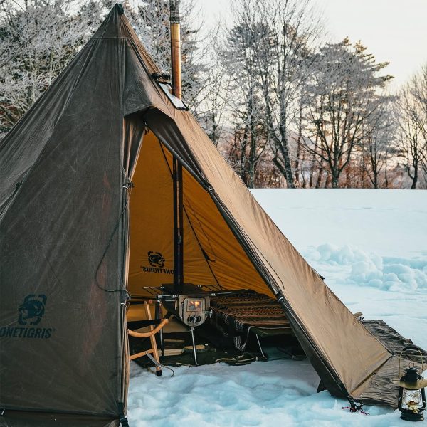 OneTigris Rock Fortress Hot Tent with Stove Jack, 4 Season, 4-6 Person Tipi - Image 2