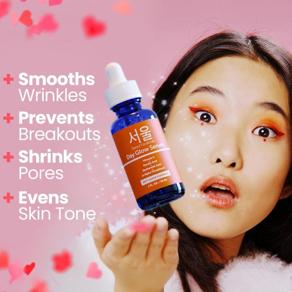 SeoulCeuticals Korean Skin Care 20% Vitamin C Hyaluronic Acid Serum + CE - Image 4