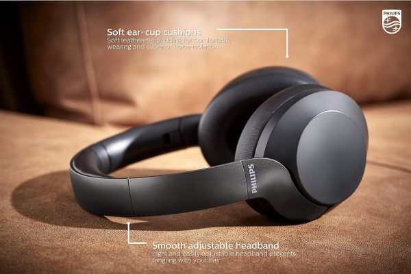 PHILIPS PH805 Active Noise Canceling (ANC) Over Ear Wireless Bluetooth - Image 7