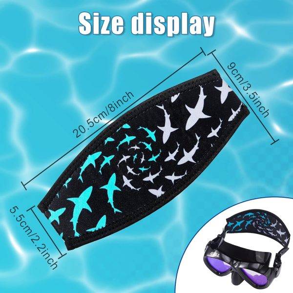 4 Pieces Diving Mask Slap Straps Cover Neoprene Swimming Waterproof Dive - Image 2