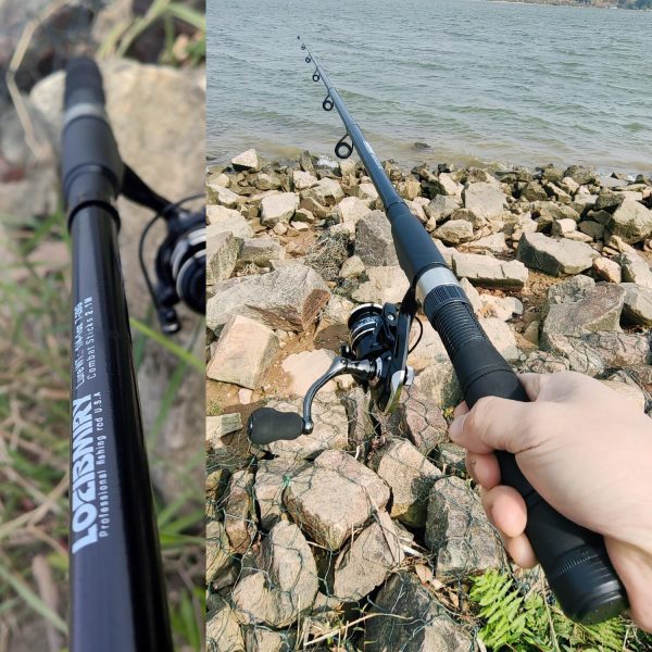 Fishing Rod Reel Combos, 2PCS 2.1m/6.89ft Collapsible Fishing Rods + 2PCS - Image 3
