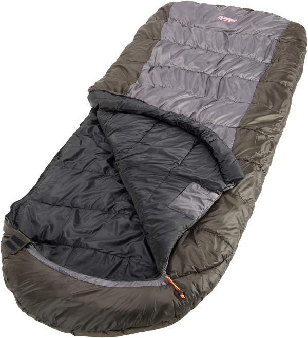 Coleman Big Basin 15°F Big & Tall Sleeping Bag, Cold Weather Sleeping Bag - Image 3