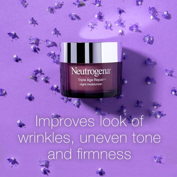 Neutrogena Triple Age Repair Anti-Aging Night Cream with Vitamin C; Fights - Image 5