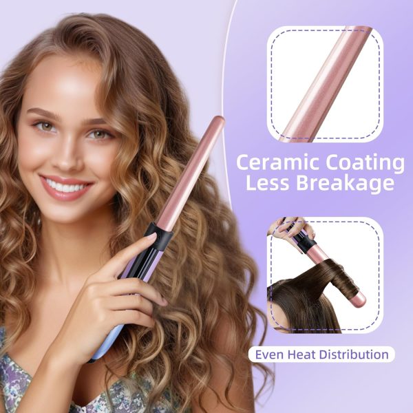 Curling Iron Hair Curler with 5 Interchangeable Barrel Curlings Wand Set - Image 5