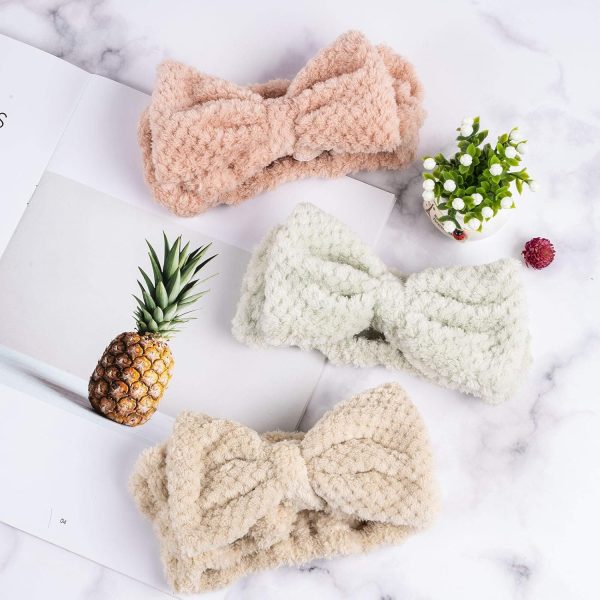 Whaline 6 Pack Spa Headband Pelerine Design Bowknot Headband Elastic Yoga - Image 6