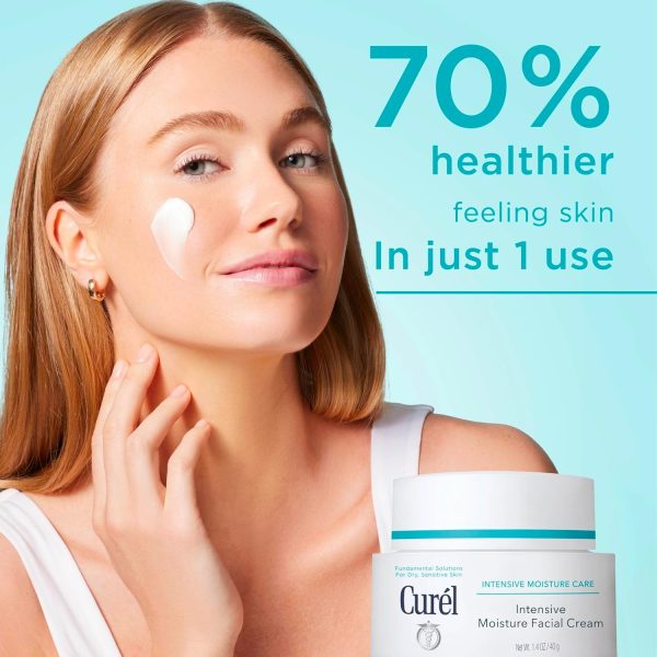 Curel Japanese Skin Care Intensive Face Moisturizer Cream, Face Lotion for - Image 2