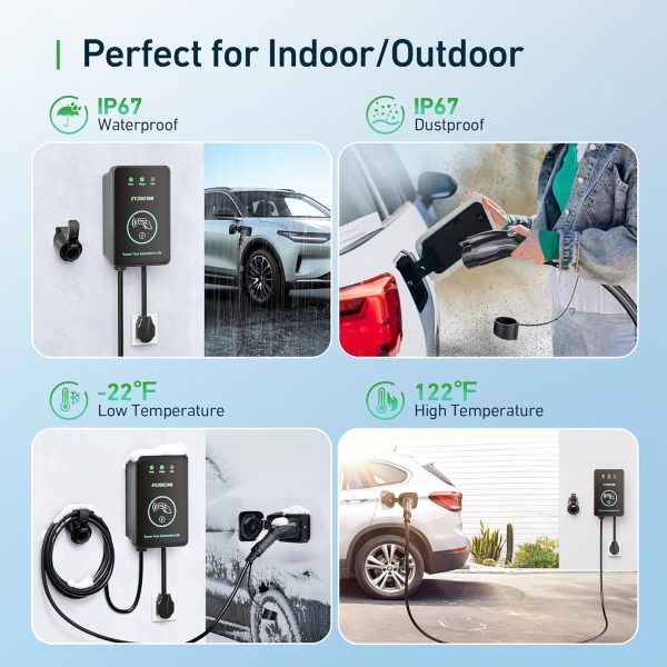 Level 2 EV Charger 48 Amp, 240V 11.5KW NEMA 14-50P J1772 Charger, UL FCC - Image 6