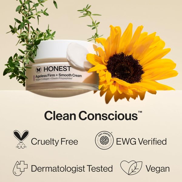 Honest Beauty Ageless Firm and Smooth Cream | Powered by Vegan Collagen and - Image 6