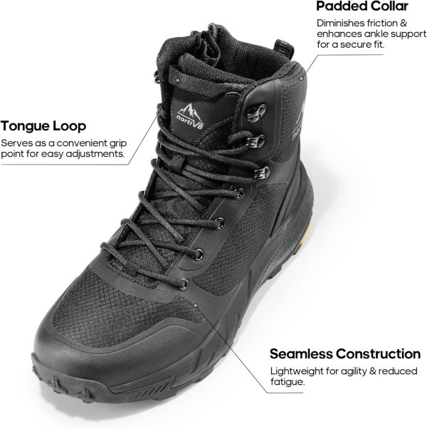 NORTIV 8 Men's Military Tactical Boot Lightweight Comfortable Boots for - Image 2