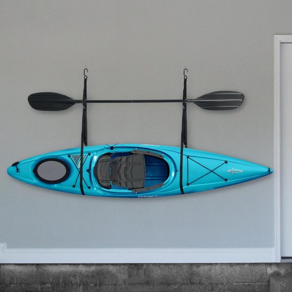 Single Kayak Rack Hanging Storage from Wall or Ceiling for Surfboards - Image 2
