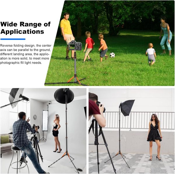 Soopho Portable Photography Light Stand Adjustable 7ft Aluminum Light - Image 3