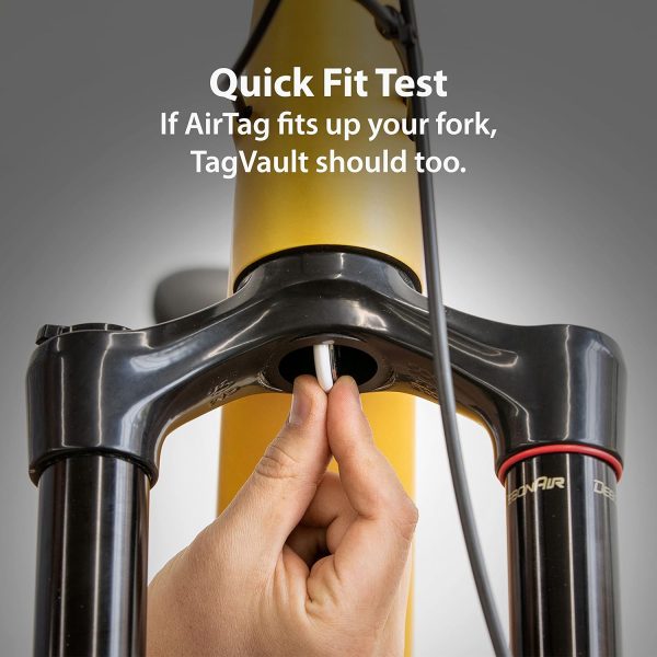 TagVault Mountain Bike - The Hidden AirTag Fork Mount | for Tapered Head - Image 6