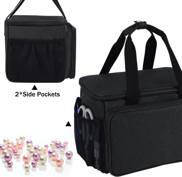Sewing Basket Bead Organizers and Storage Adjustable Compartments Bead - Image 4