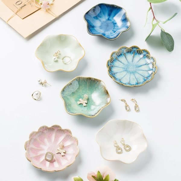 Jewelry Dish Tray, Ring Dish, Ceramic Trinket Tray, Key Bowl, Decorative - Image 2