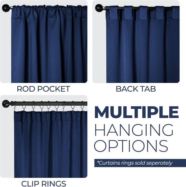 Superior Blackout Curtains, Room Darkening, Bedroom, Drapes, Kitchen, - Image 3