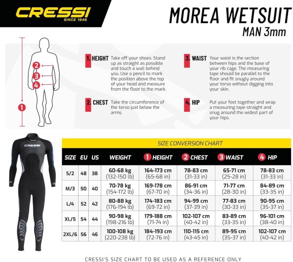 Cressi Men's Ultraspan Scuba Diving Wetsuit made in Premium Material - - Image 6