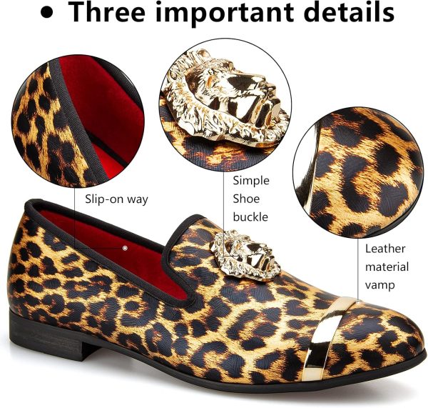 Meijiana Loafers for Men Men’s Loafers Shoes Wedding Dress Shoes Party - Image 2
