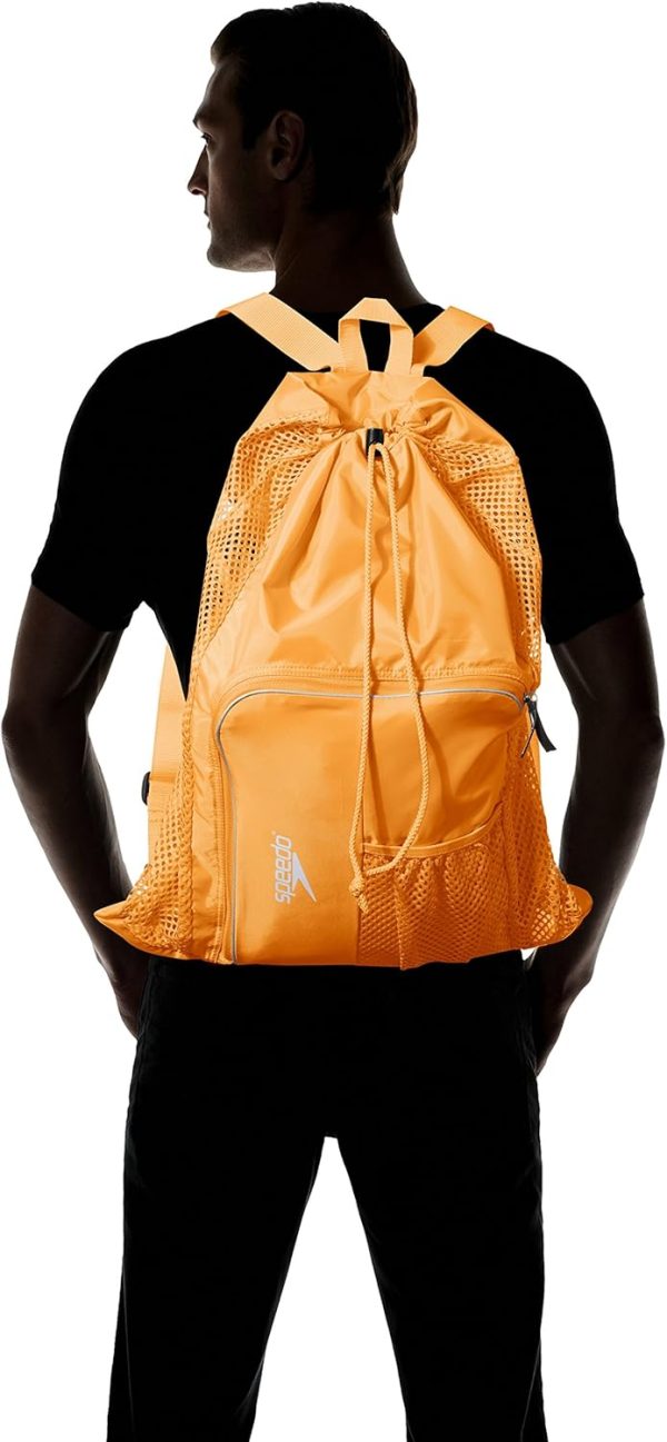 Speedo Unisex-Adult Drawstring Deluxe Ventilator Mesh Equipment Bag - Image 3