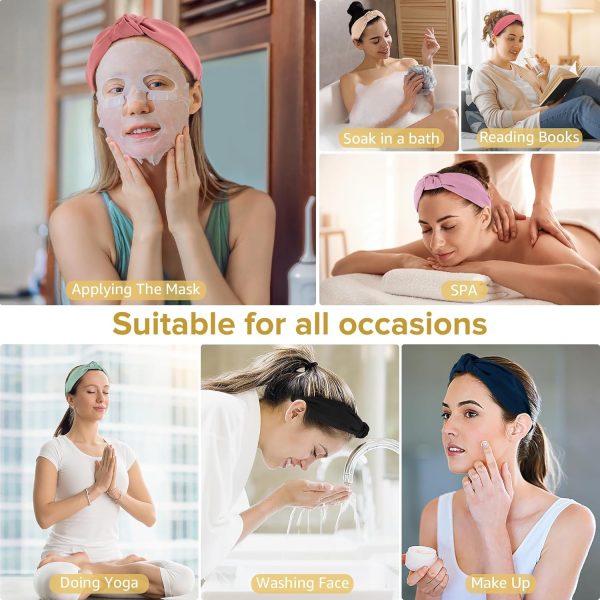 Headbands for Women Girls - 6PCS Stylish Top Knotted Headbands - Knotted - Image 6